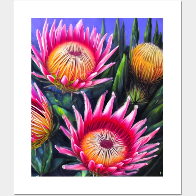 Protea Beauties Wall Art by cmpoetry